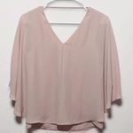 BCBG MAXAZRIA Shannah Bare Pink Top Cape Blouse Size XS Photo 2