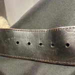 Fossil  WOMENS SIZE LARGE BLACK  LEATHER BELT WITH WIDE ELASTIC  PART OF BELT Photo 10