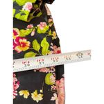 Carlisle VTG Beautiful Black Pink Floral 90s Long Sleeve 100% Silk Blazer Top 10 Photo 10