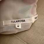 Tularosa  Asymmetrical Floral Dress in Cream and Blue Photo 1