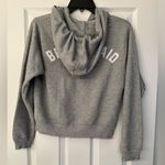 Wildfox Bridesmaid Women’s Grey Zip Up Hoodie Size Medium Photo 4