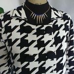 Worthington Houndstooth Sweater Cardigan Photo 1
