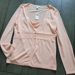 Dress Barn NWT  sweater peach very soft. size L new Photo 0