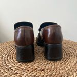 EXPRESS Y2k Chunky Brown Leather Loafers Photo 4
