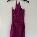 Target Future Collective with Alani Noelle Women's Halter Tie Neck Open Knit Midi Dress Photo 4