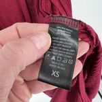 Coin 1804 Lagenlook ribbed Sleeveless Button High Lo Hem Cardigan Maroon Size XS Red Photo 6