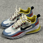 Nike  Air Max 270 React Shoes Womens 8 White Blue Red Athletic Trainers Sneakers Photo 0