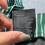 H&M 🛎️ 5/$20  Cropped Green White Stripe Trouser Pant Size 2 Photo 6