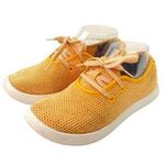Allbirds  Comfort Mesh Shoe Womens Sz 7 Yellow  Knit Wool Lace Up Running Sneaker Photo 0