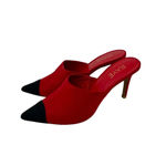 Raye  Phoebe Mule in Red Colorblock Heels‎ Size 7.5 Photo 2
