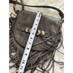 Brown fringe faux leather crossbody bag Photo 6