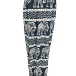 Women's Black White Drawstring Tribal Asian High Waisted Jogger Pants Size S Photo 1