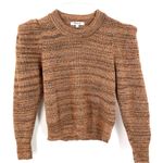 Madewell  Crewneck Space-Dyed Prentiss Pullover Puff Sleeve Wool Blend Sweater Photo 5