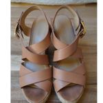 Michael Kors Celia Espadrille Wedge Buckle Platform Sandals Size 7 Photo 2