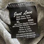 Just Love New  Beauty Sleep Gray Black Raglan Nightshirt Nightgown Juniors XL NWT Photo 6