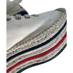 Gucci Cream Lace Up Canvas Logo Platform Espadrilles Photo 12