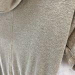 Converse  SMALL Cream Khaki Cowl Neck Knit Top Short Sleeve Blouse Photo 5