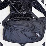 Topshop  Velvet Burnout Polka Dot Asymmetrical Hem Mini Dress in Black Size 6 Photo 12