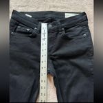 Rag and Bone Womensâ Skinny Jeans Black Stretchy Mid Rise Sz 26 Photo 6