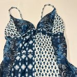 Jessica Simpson  NWT multi print paisley snakeskin one piece swim medium Photo 1