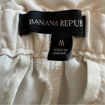 Banana Republic  Rayon Paper bag‎ Jogger Pants Ivory Women’s Size M Medium Photo 3
