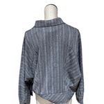 Liverpool NWT  Los Angeles Cocoon Button Up Pewter Black Sketchy Stripe Photo 7