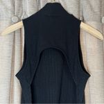 Guess Black Verena Sleeveless Mock Neck Ribbed Backless Bodysuit Size Large Photo 11
