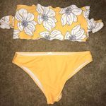 Floral Bandeau Bikini Yellow Size M Photo 0