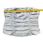 Sky To Moon Size L Ruffled Corset Top Pastel Blue Strapless Preppy European Blue Size L Photo 5