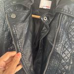 Bongo Faux Leather Quilted Jacket with Hoodie Photo 4