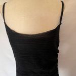 Vintage Y2K Onyx Nite Slip Dress Sz 10 Whimsigoth Vampy Shimmer Sheer Mob Wife Black Photo 5
