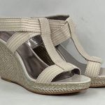 Calvin Klein Emalynn Ribbed Elastic Wedge Sandals Photo 2