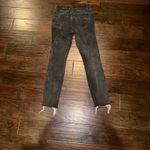 Good American  Black Fringed Skinny Jeans Size 4 Photo 3