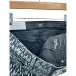 7 For All Mankind High Waist Skinny Jeans 31 Foil Snow Leopard Metallic NWT Photo 6