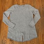 Neiman Marcus  Round Neck Long Sleeve Star Sweater‎ Grey size M Photo 1