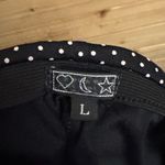 Heart Moon Star Y2K Size Medium Strapless Black White Polka Dot Midi Dress Photo 9