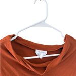 Max Mara  Cowl Neck Rust Orange Long Sleeve Top Photo 4