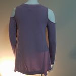 cupio  Purple Cold Shoulder Long Sleeve Top (S) Photo 3