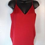 EXPRESS  red vneck lined tank top Photo 0
