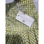 NWT Caroline Constas Reina Bubble Hem
Mini Skirt Pistachio Gingham Sz XS $340 Green Photo 6