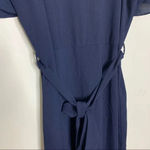 Elodie  Navy Cold Shoulder Jumpsuit Size M Photo 3