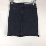 Good American  The Bombshell Frayed Denim Miniskirt 0/25 Black Photo 8