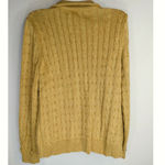 Lauren Ralph Lauren Womens Full Zip Cardigan Sweater Gold Metillic Large Petite Size undefined Photo 4