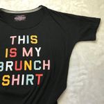 Victoria's Secret  "This is‎ my Brunch Shirt" Multicolored Graphic Sleep Shirt S Photo 6