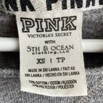 PINK - Victoria's Secret Victoria's Secret Pink Gray & Red Nebraska Hooded Long Sleeve Shirt Photo 2