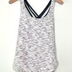 Lululemon Free To Be Serene Tank Top Tiger Space Dye Black White Size 6 Photo 4