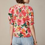 J.Crew Smock-neck puff-sleeve top in floral cotton poplin NWT Sz XS Photo 6