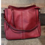 Montana West Select Vegan PU Leather Purse Bag Red w/ Gold Hardware Lightly Used Photo 0