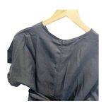 SheIn Romper Womens L Black Wrap Tie Short Flutter Sleeves Casual NEW Photo 4