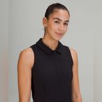 Lululemon  Black Quick-Drying Sleeveless Polo Tank Top Shirt Photo 3